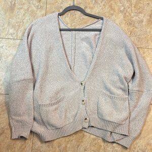 Women's Cream Cardigan Sweater